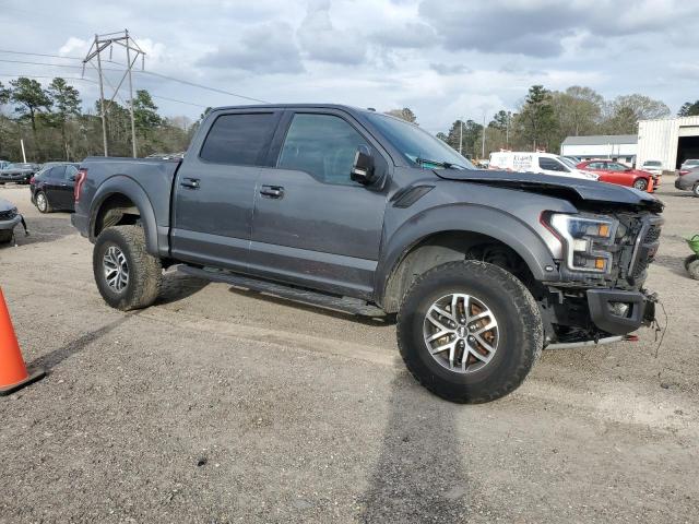 1FTFW1RG1JFA04152 - 2018 FORD F150 RAPTOR GRAY photo 4