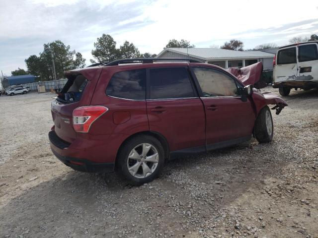 JF2SJAHC0EH467262 - 2014 SUBARU FORESTER 2.5I LIMITED MAROON photo 3