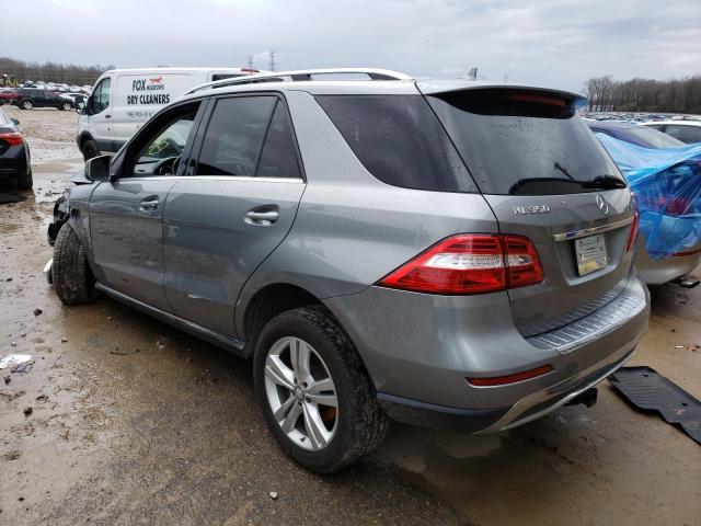 4JGDA5HB3EA412797 - 2014 MERCEDES-BENZ ML 350 4MATIC GRAY photo 2