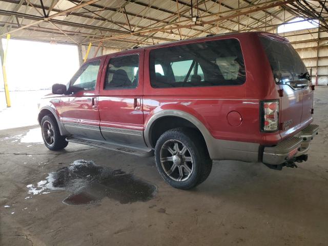 1FMNU42L51ED42911 - 2001 FORD EXCURSION LIMITED RED photo 2