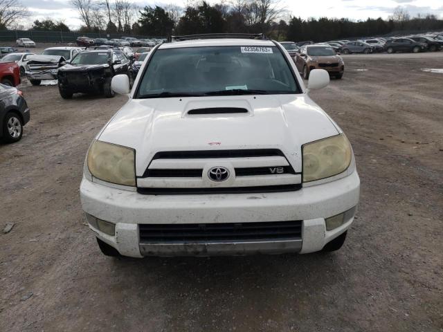 JTEZT14R250024137 - 2005 TOYOTA 4RUNNER SR5 WHITE photo 5