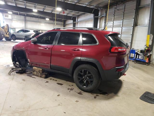 1C4PJMBB7FW606502 - 2015 JEEP CHEROKEE TRAILHAWK 栗色 照片 2