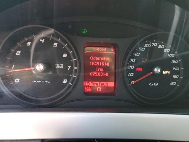 6G2ER57759L231118 - 2009 PONTIAC G8 SILVER photo 9