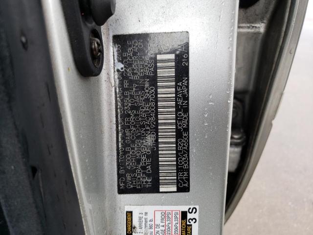 JTHBD192840087030 - 2004 LEXUS IS 300 SILVER photo 13