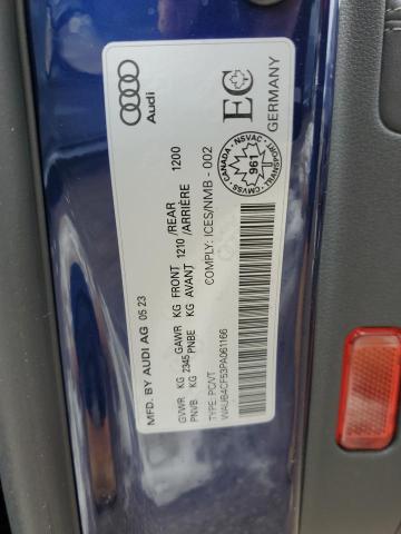 WAUB4CF53PA061166 - 2023 AUDI S5 PRESTIGE BLUE photo 12