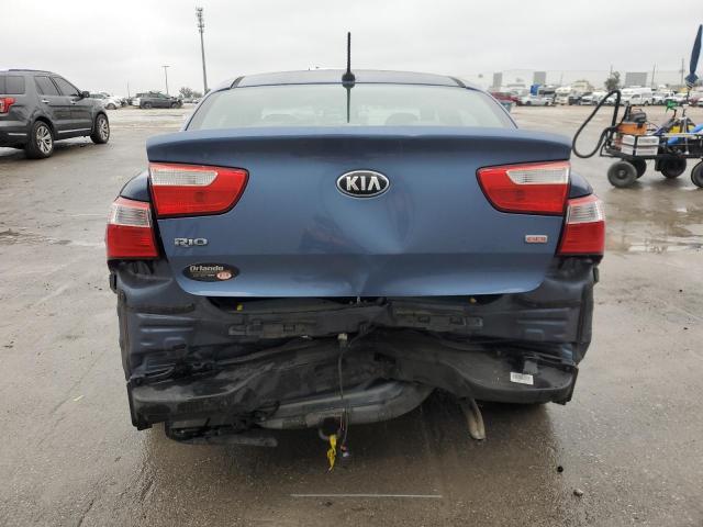KNADM4A3XG6612006 - 2016 KIA RIO LX BLUE photo 6