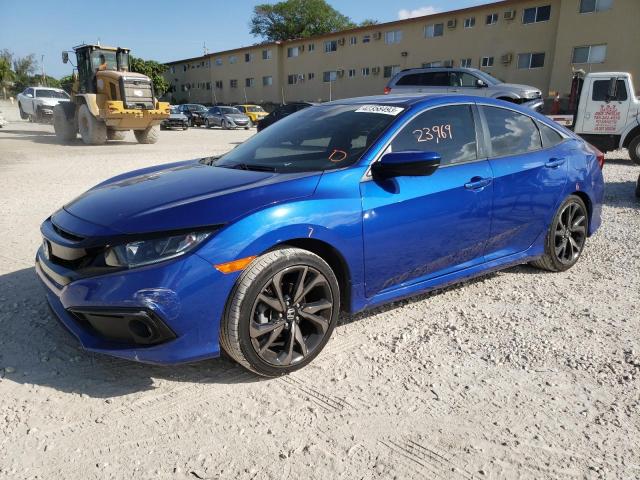 2HGFC2F84MH558057 - 2021 HONDA CIVIC SPORT 蓝色 照片 1