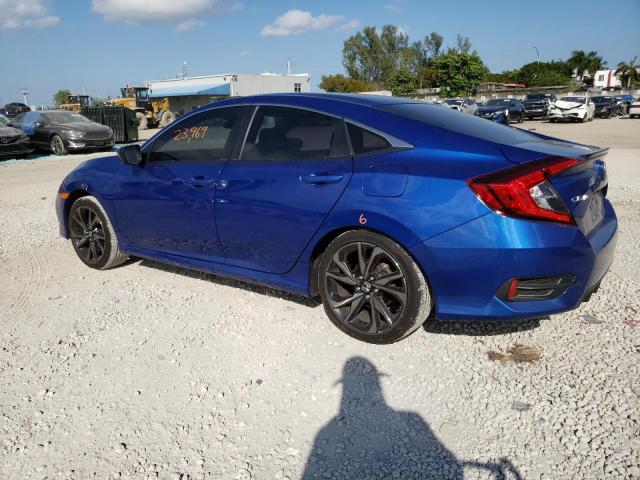 2HGFC2F84MH558057 - 2021 HONDA CIVIC SPORT 蓝色 照片 2