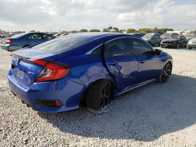 2HGFC2F84MH558057 - 2021 HONDA CIVIC SPORT 蓝色 照片 3