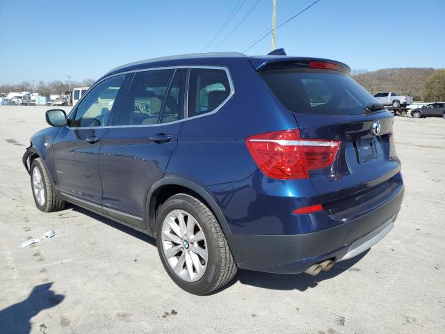 5UXWX5C56BL706996 - 2011 BMW X3 XDRIVE28I BLUE photo 2