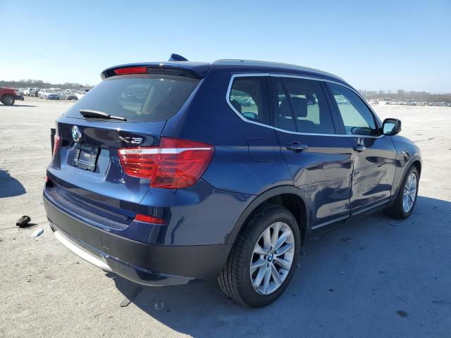 5UXWX5C56BL706996 - 2011 BMW X3 XDRIVE28I BLUE photo 3