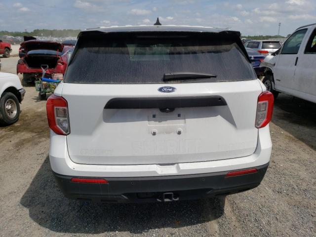 1FM5K8AB9MGC00544 - 2021 FORD EXPLORER POLICE INTERCEPTOR WHITE photo 6