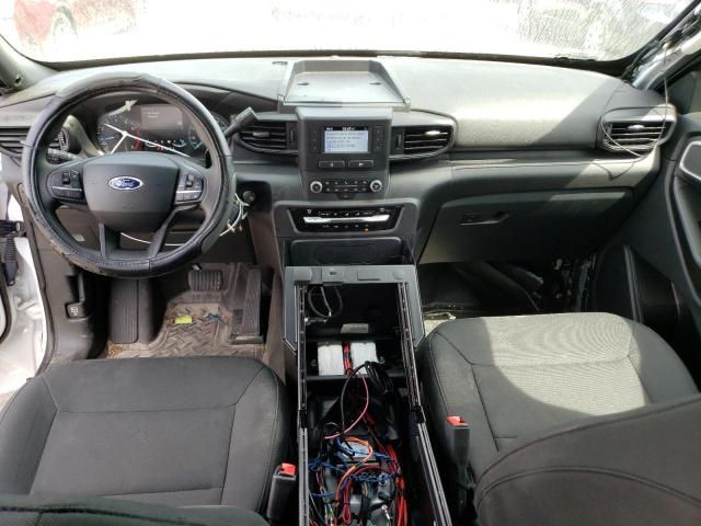 1FM5K8AB9MGC00544 - 2021 FORD EXPLORER POLICE INTERCEPTOR WHITE photo 8