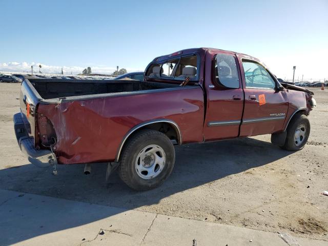 5TBRN34124S442271 - 2004 TOYOTA TUNDRA ACCESS CAB SR5 RED photo 3