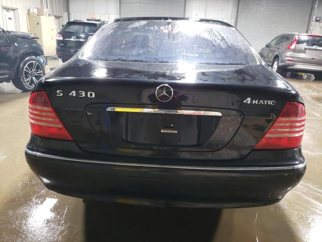 WDBNG83J86A483792 - 2006 MERCEDES-BENZ S 430 4MATIC BLACK photo 6