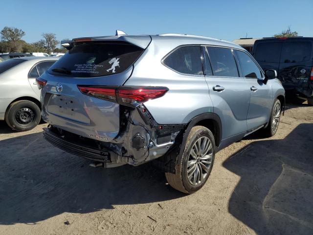 5TDFZRAH3NS097000 - 2022 TOYOTA HIGHLANDER PLATINUM BLUE photo 3