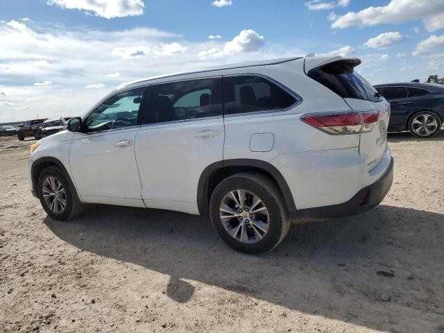 5TDKKRFH7ES031206 - 2014 TOYOTA HIGHLANDER XLE WHITE photo 2