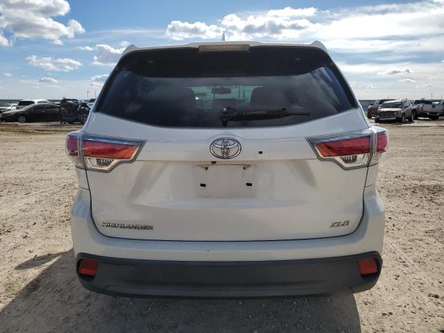 5TDKKRFH7ES031206 - 2014 TOYOTA HIGHLANDER XLE WHITE photo 6