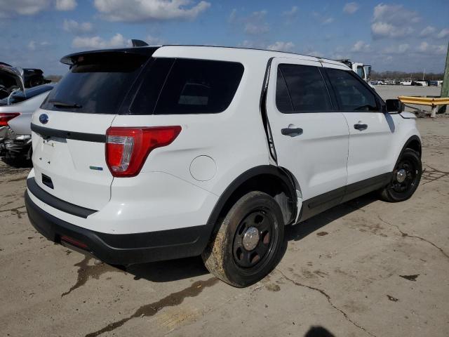 1FM5K8AR1KGB15160 - 2019 FORD EXPLORER POLICE INTERCEPTOR WHITE photo 3