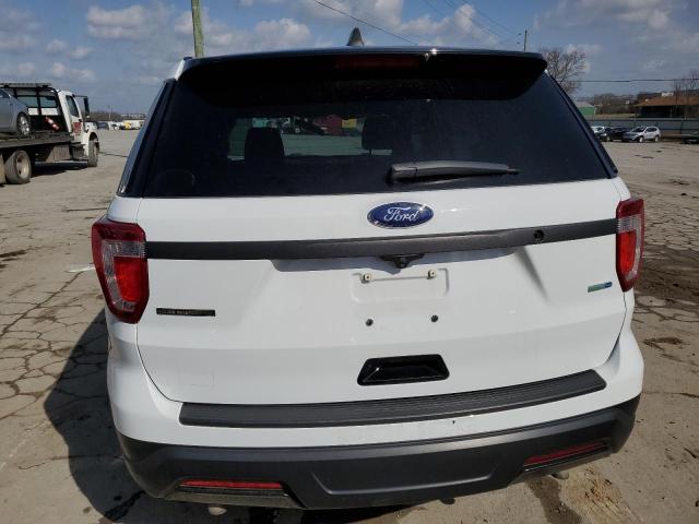 1FM5K8AR1KGB15160 - 2019 FORD EXPLORER POLICE INTERCEPTOR WHITE photo 6