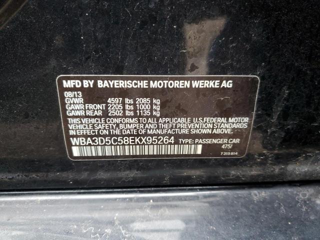 WBA3D5C58EKX95264 - 2014 BMW 328 D XDRIVE BLACK photo 12