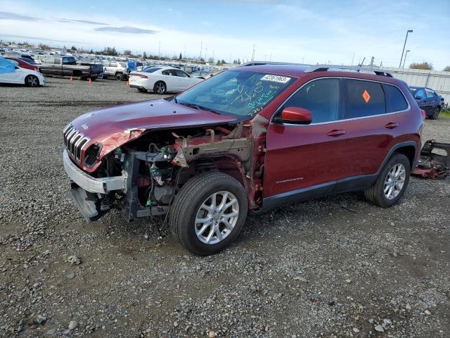 1C4PJMCS2FW599599 - 2015 JEEP CHEROKEE LATITUDE RED photo 1