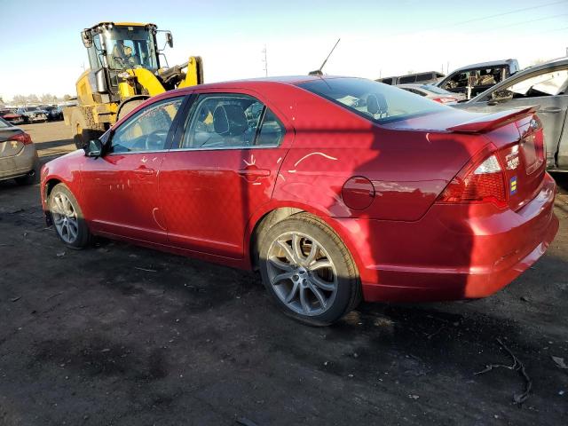 3FAHP0HA0CR427474 - 2012 FORD FUSION SE RED photo 2