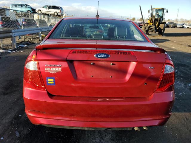 3FAHP0HA0CR427474 - 2012 FORD FUSION SE RED photo 6