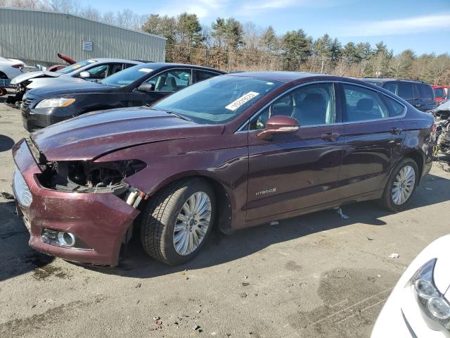 3FA6P0LU6DR206018 - 2013 FORD FUSION SE HYBRID MAROON photo 1