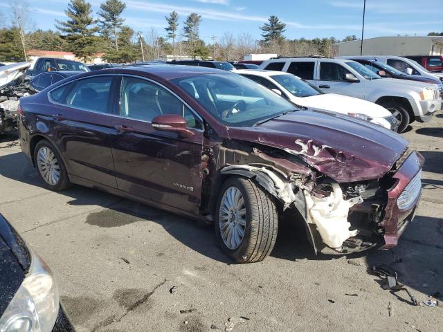 3FA6P0LU6DR206018 - 2013 FORD FUSION SE HYBRID MAROON photo 4