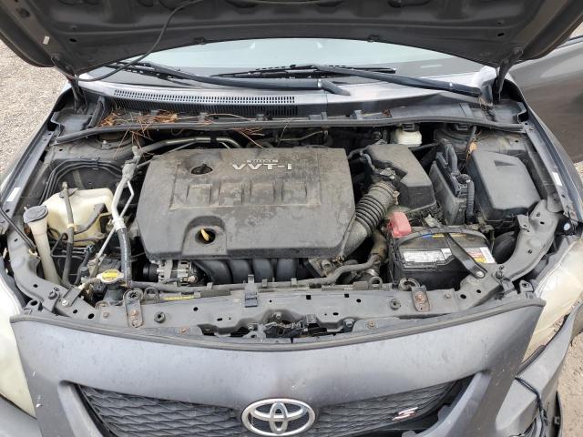 1NXBU40EX9Z136363 - 2009 TOYOTA COROLLA BASE GRAY photo 11