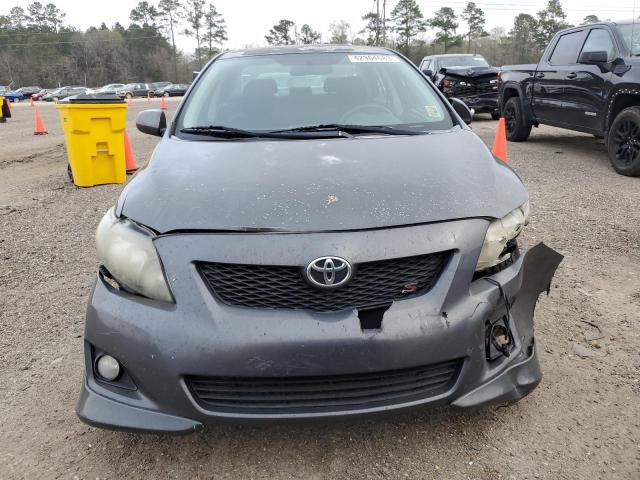 1NXBU40EX9Z136363 - 2009 TOYOTA COROLLA BASE GRAY photo 5