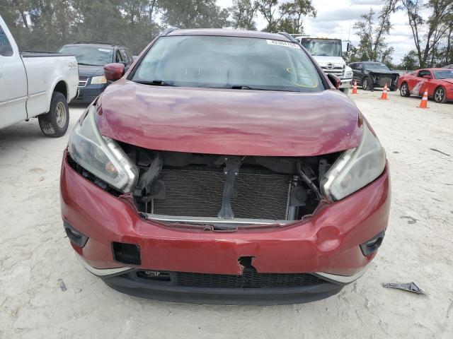 5N1AZ2MG9JN117279 - 2018 NISSAN MURANO S RED photo 5