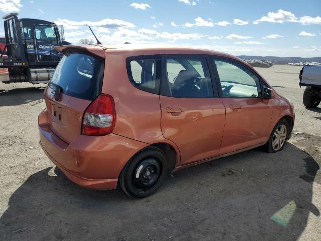 JHMGD37697S046969 - 2007 HONDA FIT S ORANGE photo 3