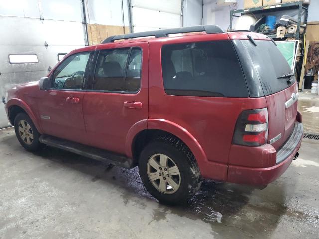 1FMEU73E88UB09817 - 2008 FORD EXPLORER XLT RED photo 2