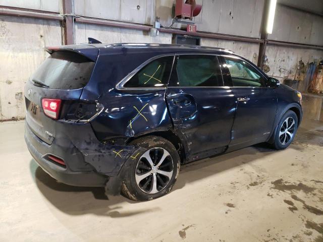 5XYPHDA50JG396760 - 2018 KIA SORENTO EX BLUE photo 3