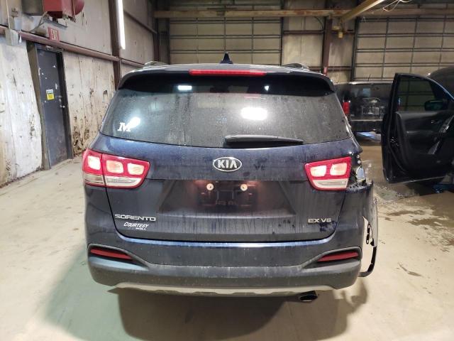 5XYPHDA50JG396760 - 2018 KIA SORENTO EX BLUE photo 6