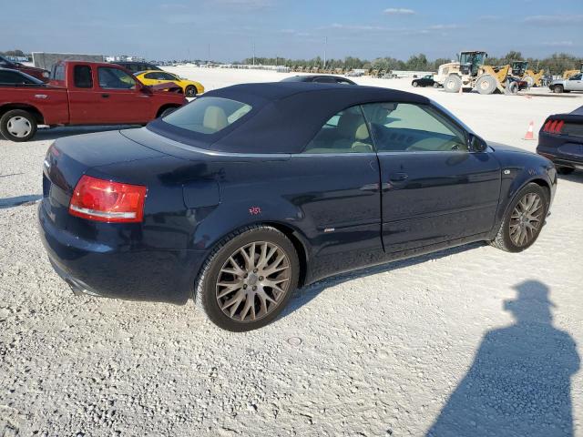 WAUAF48H79K002041 - 2009 AUDI A4 2.0T CABRIOLET BLUE photo 3