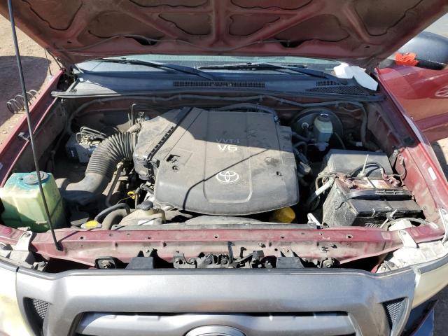 5TETU62N47Z385022 - 2007 TOYOTA TACOMA PRERUNNER ACCESS CAB RED photo 11