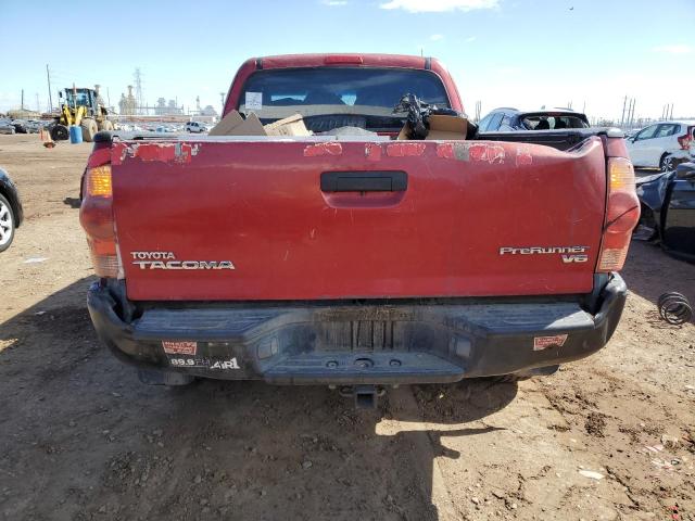 5TETU62N47Z385022 - 2007 TOYOTA TACOMA PRERUNNER ACCESS CAB RED photo 6