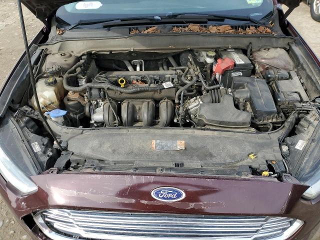 3FA6P0H71DR235767 - 2013 FORD FUSION SE MAROON photo 11