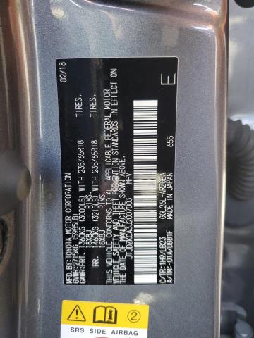 JTJDZKCA3J2007003 - 2018 LEXUS RX 350 L GRAY photo 13