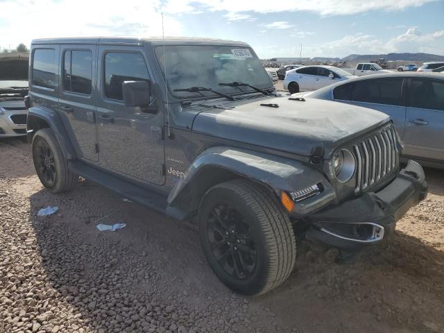 1C4JJXP68MW742136 - 2021 JEEP WRANGLER U SAHARA 4XE GRAY photo 4