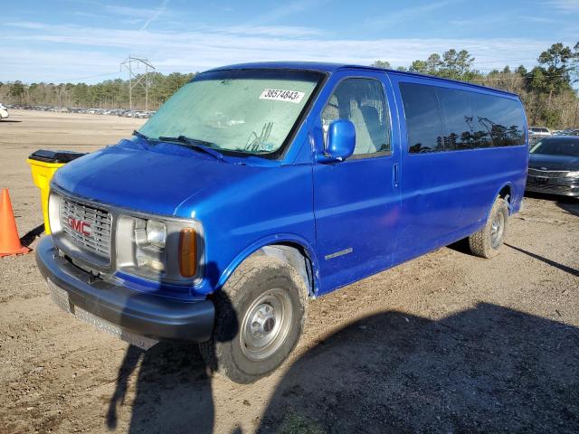 1GJHG39J1Y1215669 - 2000 GMC SAVANA G3500 BLUE photo 1