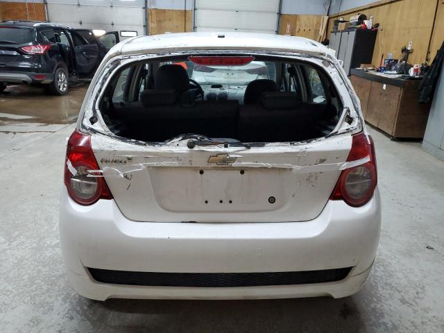 KL1TD6DE4AB127454 - 2010 CHEVROLET AVEO LS WHITE photo 6