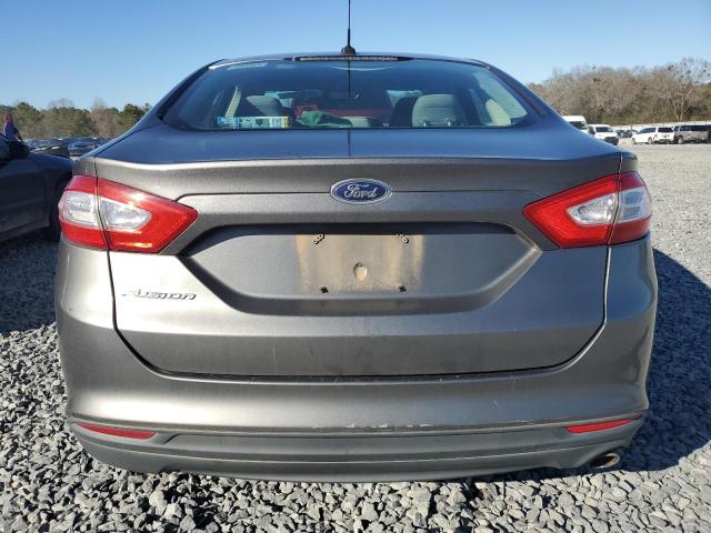 3FA6P0G7XDR252441 - 2013 FORD FUSION S GRAY photo 6