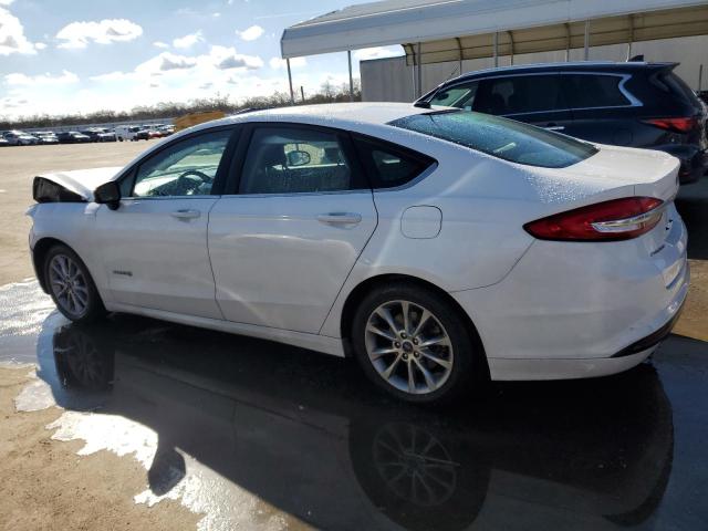 3FA6P0LU7HR288122 - 2017 FORD FUSION SE HYBRID WHITE photo 2