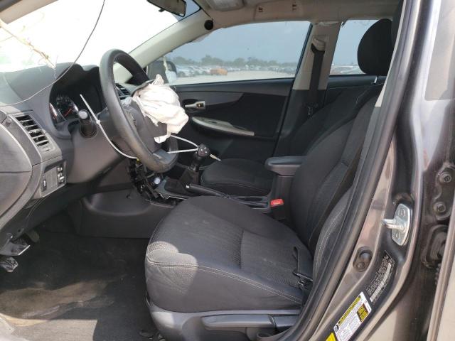2T1BU4EE7CC848699 - 2012 TOYOTA COROLLA BASE CHARCOAL photo 7