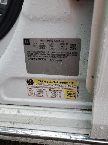 1G1ZC5E02CF207049 - 2012 CHEVROLET MALIBU 1LT WHITE photo 13