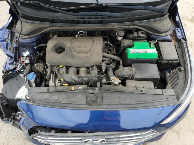 3KPC24A39KE055905 - 2019 HYUNDAI ACCENT SE BLUE photo 11